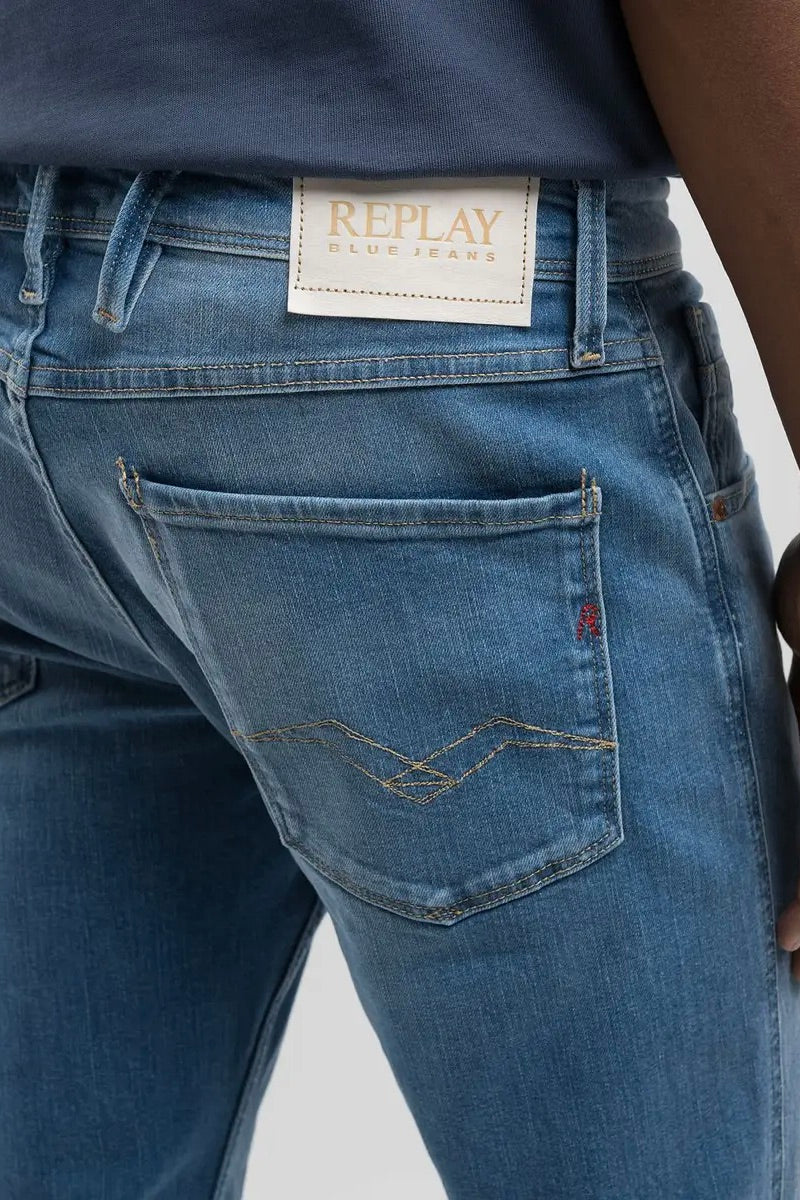 Anbass Slim Fit Jeans Mid Blue
