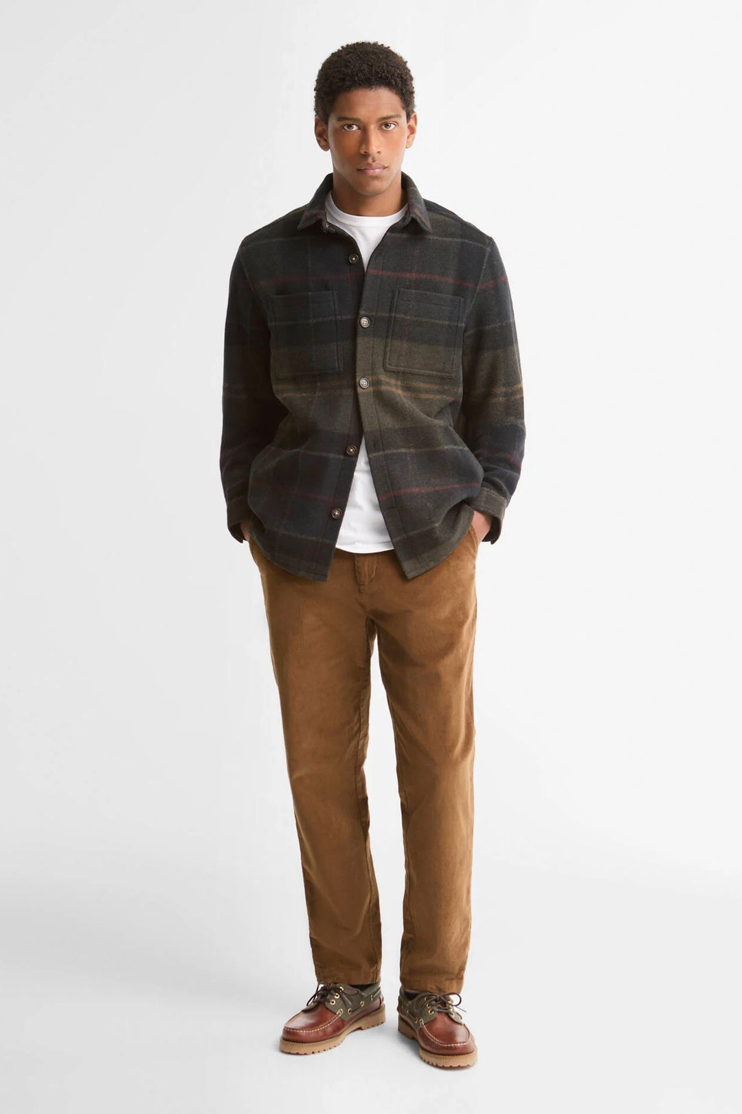 Barbour Woodlane Overshirt Shadow Classic