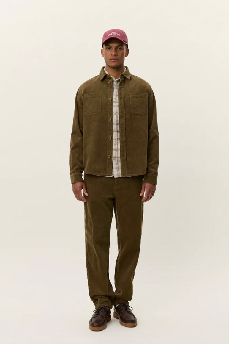 Kody Corduroy Overshirt Military Olive