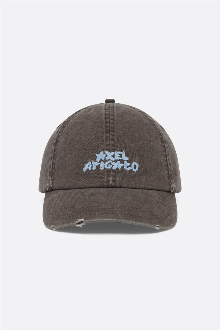 Floral Washed Cap Brown