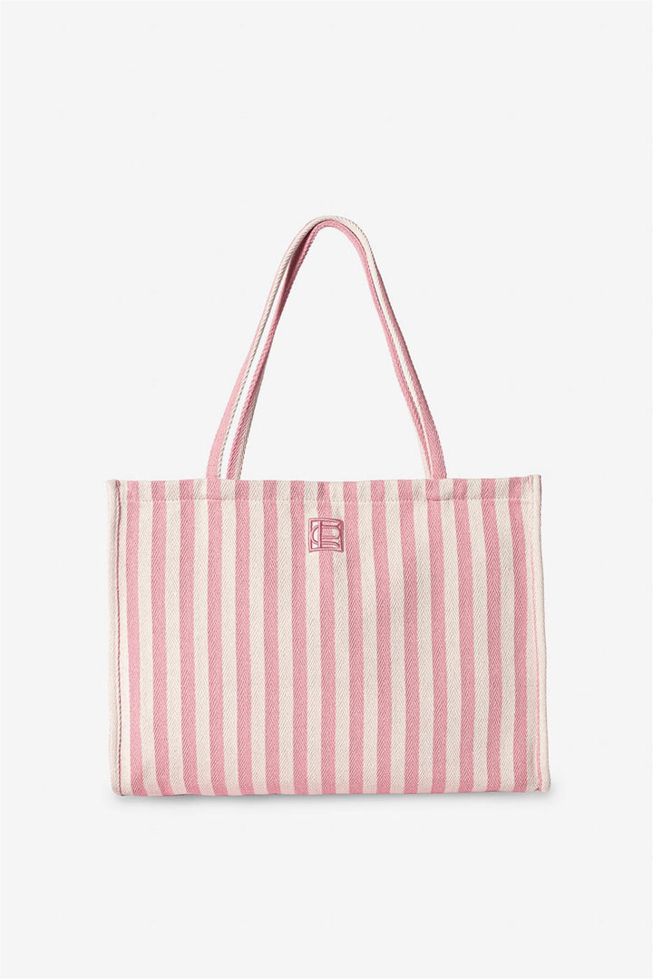 Ivy Tote Bag Light Pink Stripe