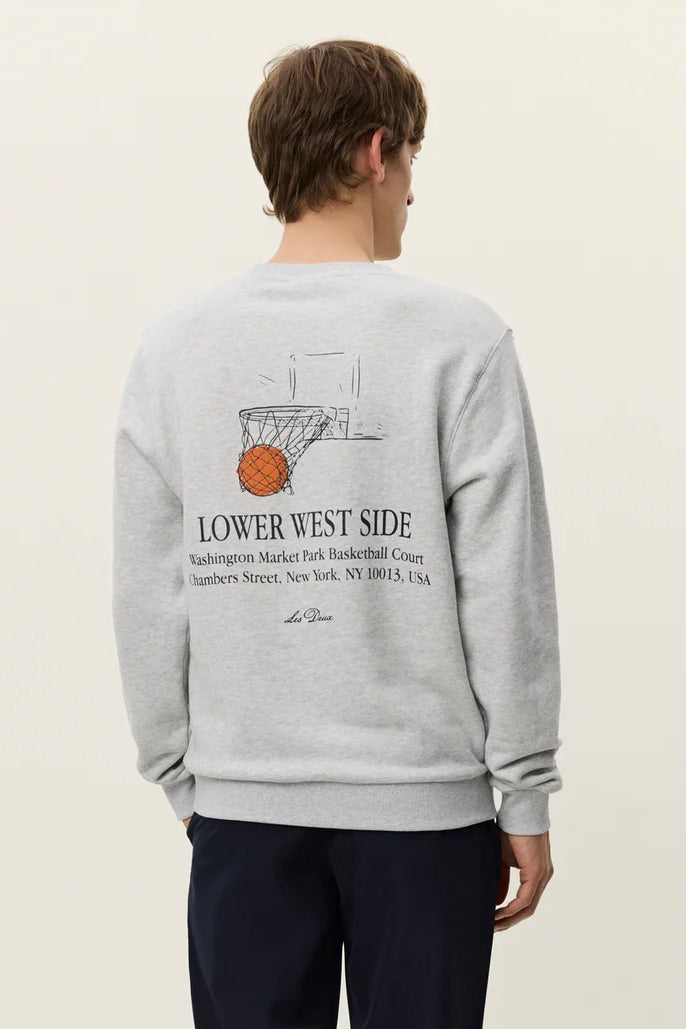 LES DEUX West Side Sweatshirt Snow Melange - Dale