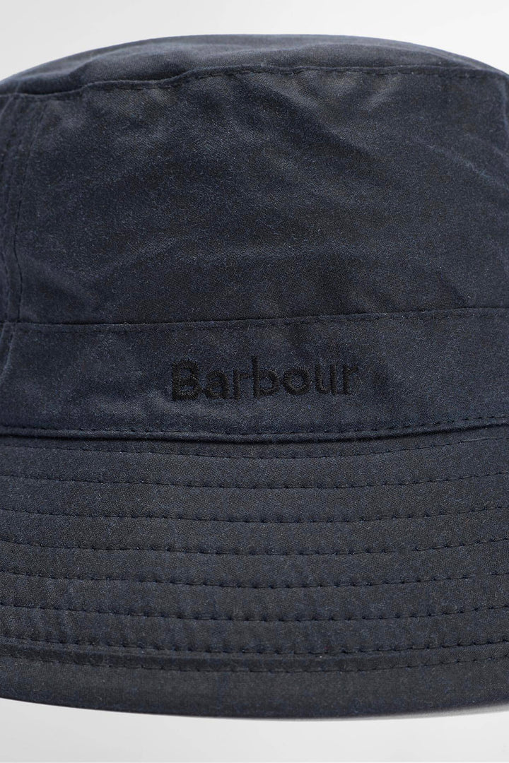 Waxed Bucket Hat Navy