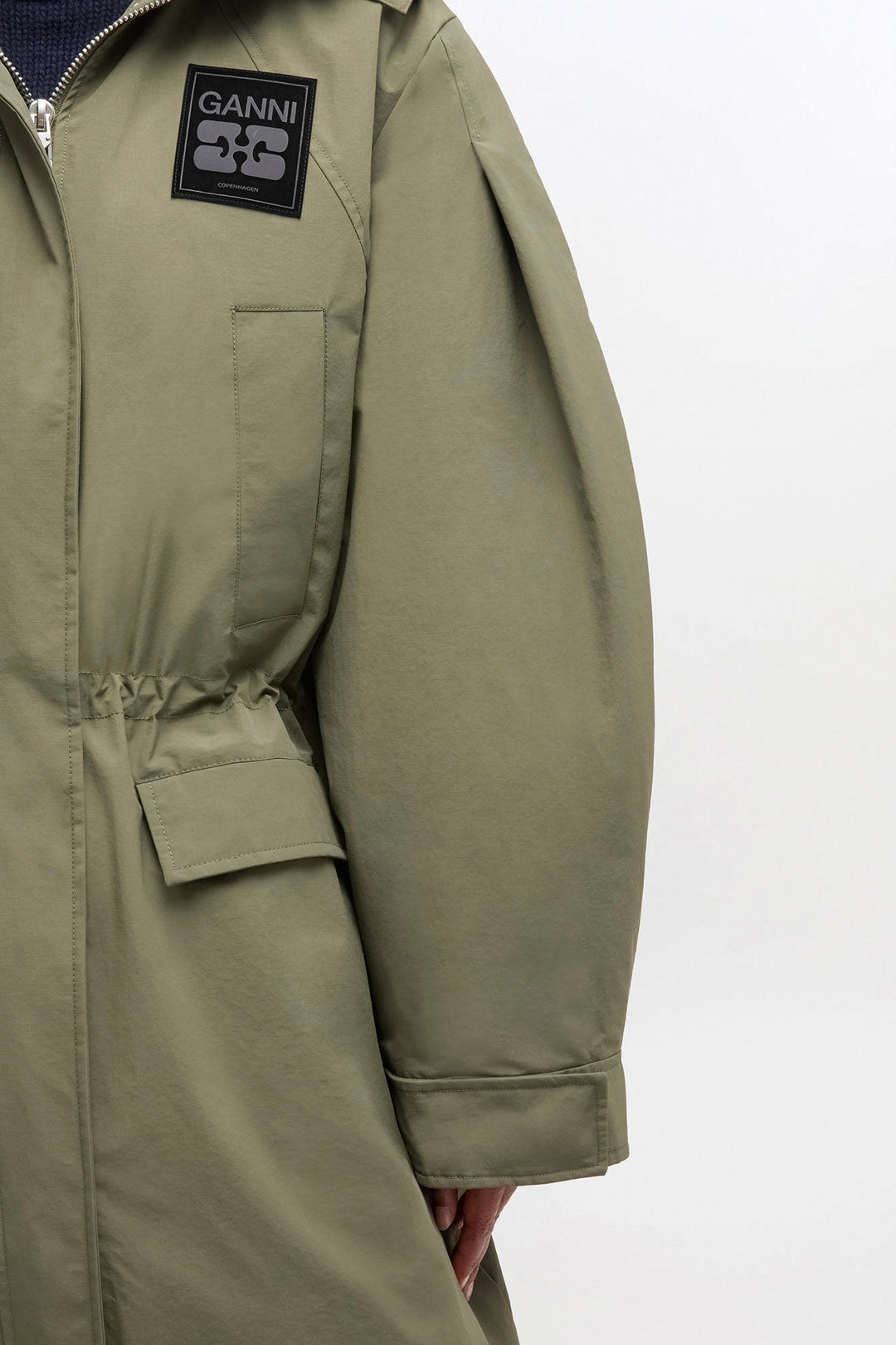 GANNI Ripstop Tri-Layer Parka Coat - Dale