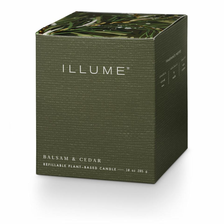 BLOOMINGVILLE Balsam & Cedar Box Glass Candle - Dale