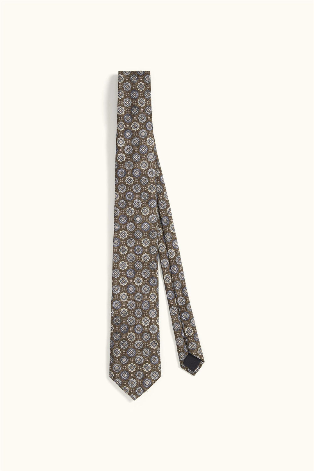 Silk Tie Dark Mud Brown