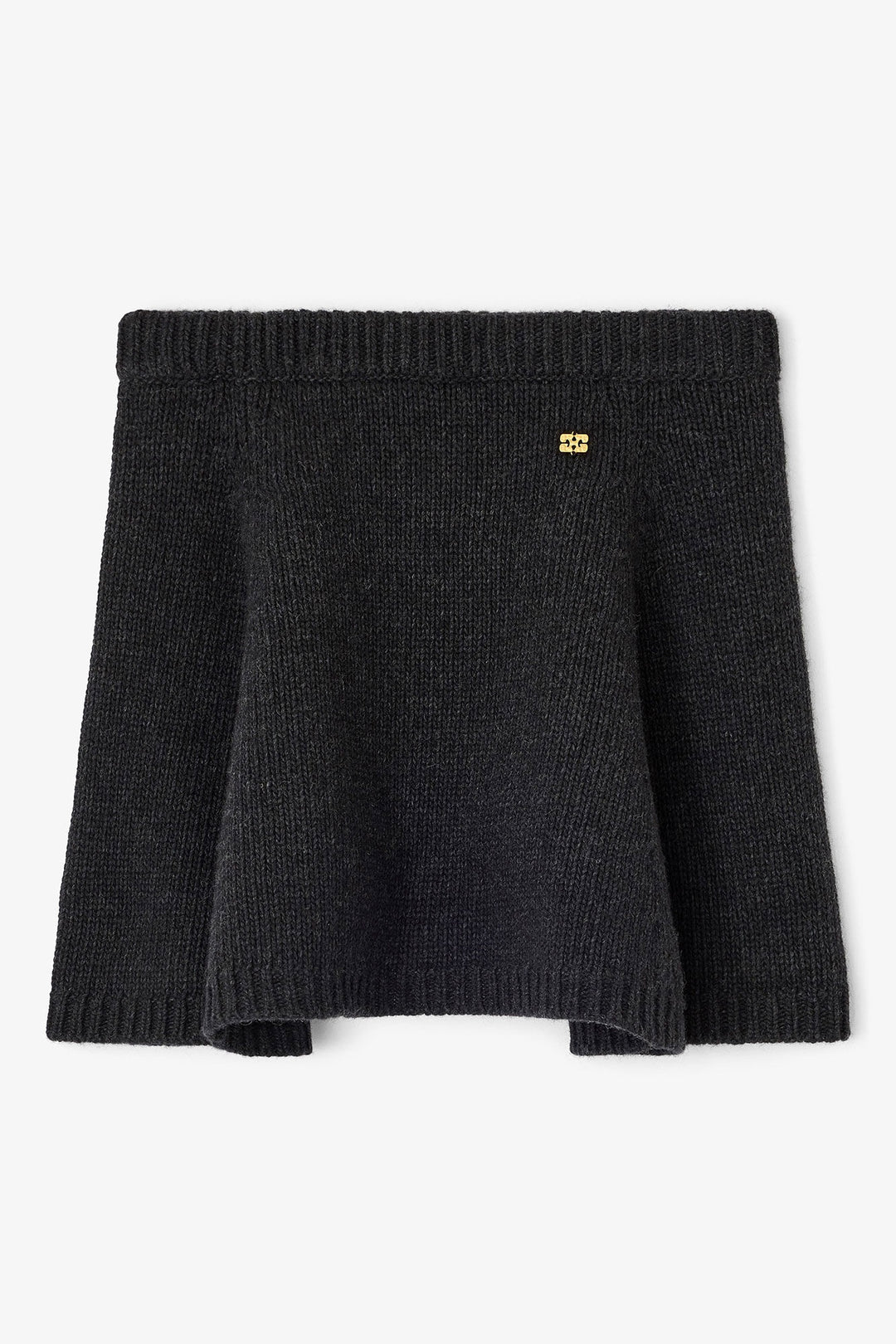 GANNI Chunky Wool Mix Mini Skirt - Dale