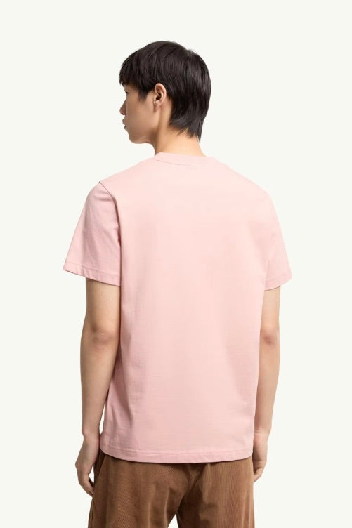 Down Jacket Print Cotton T-Shirt Pink