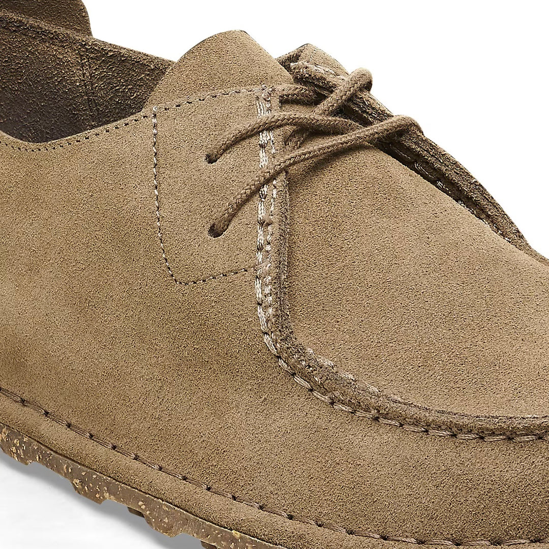 Utti Lace Suede Leather Dame Gray Taupe