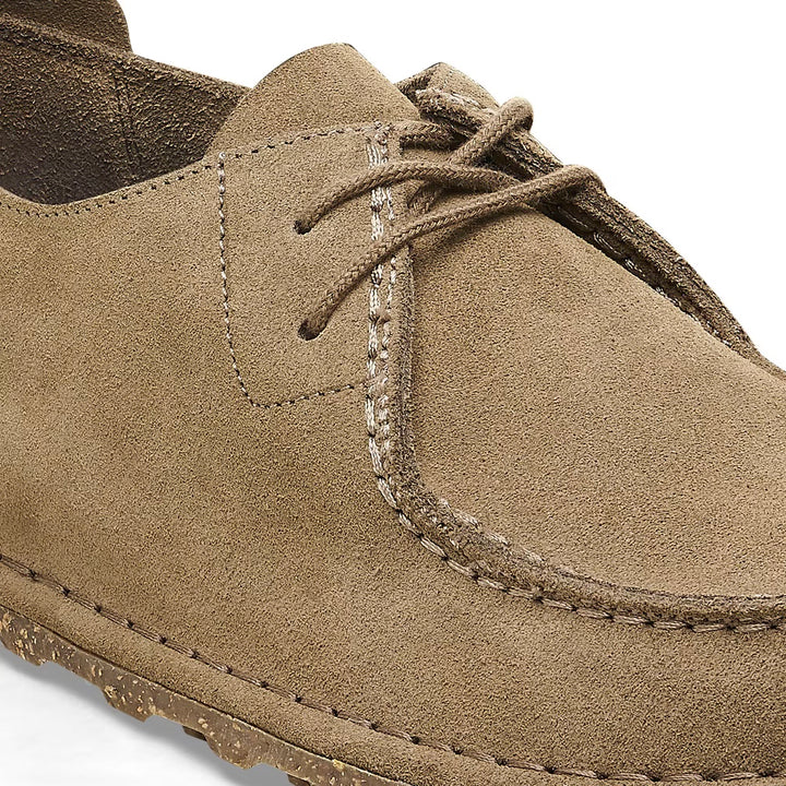 Utti Lace Suede Leather Dame Gray Taupe