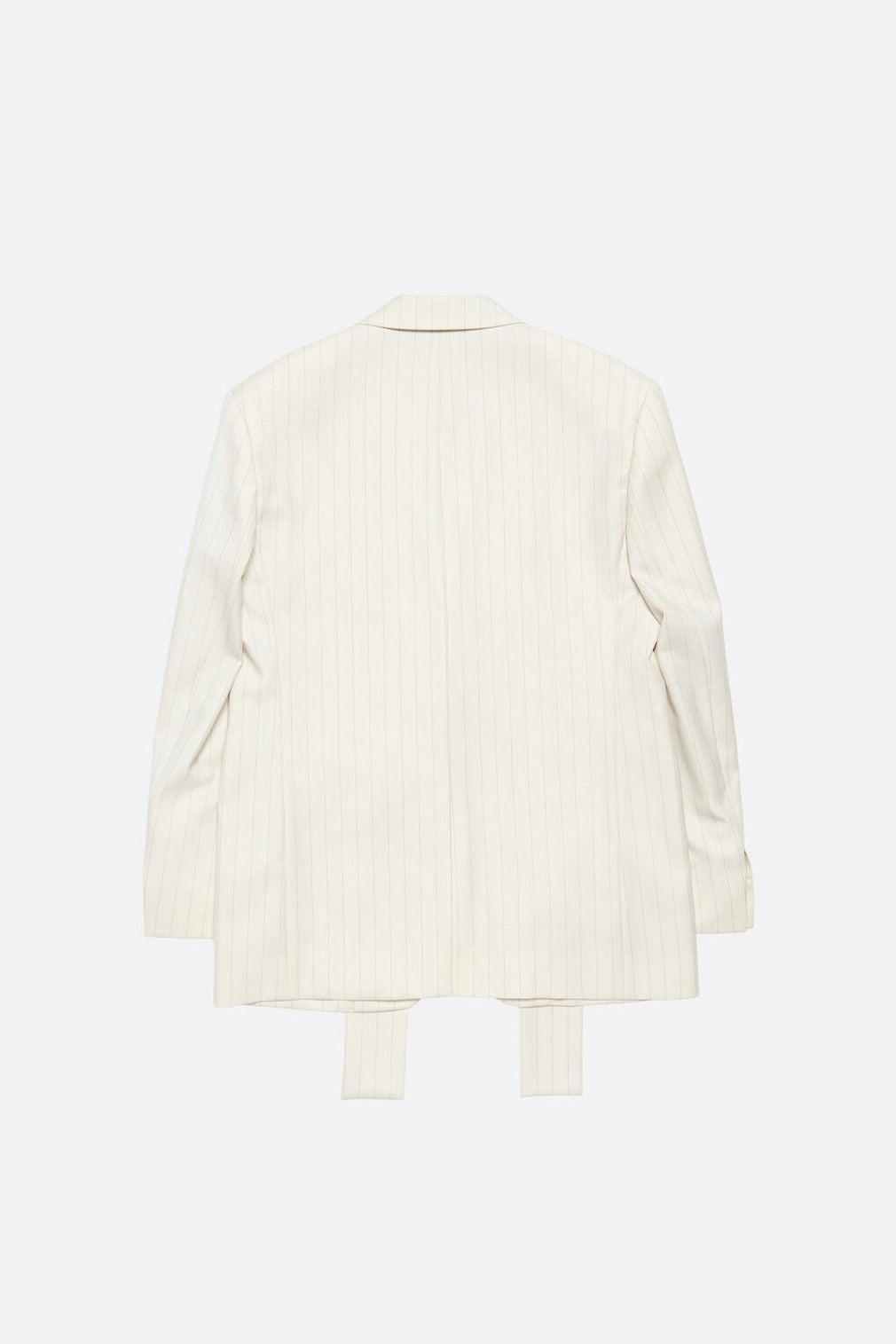 Pinstripe Blazer with Scarf