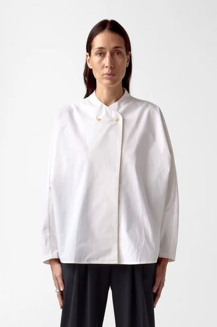 Nadia Poplin Shirt White