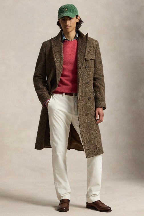 Bedford Straight Fit Corduroy Trousers Warm White