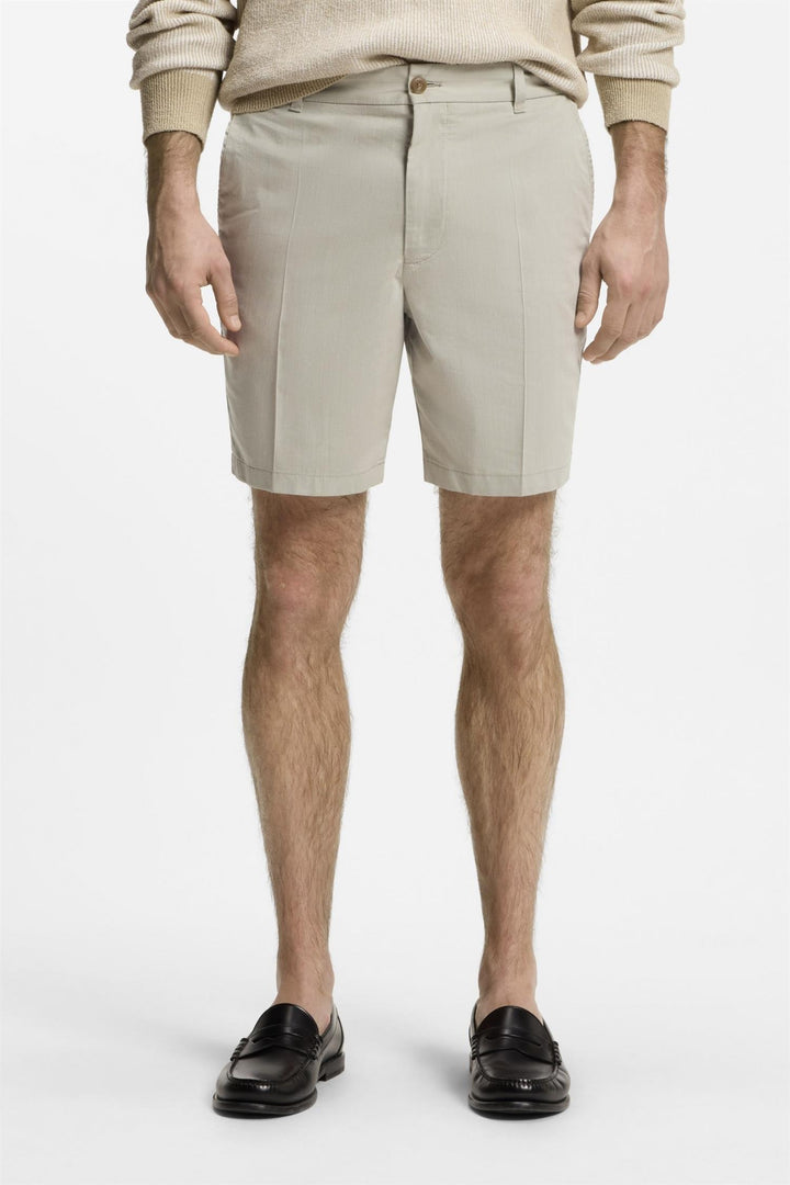 P-Kane1-EL Stretch Cotton Shorts Open Beige