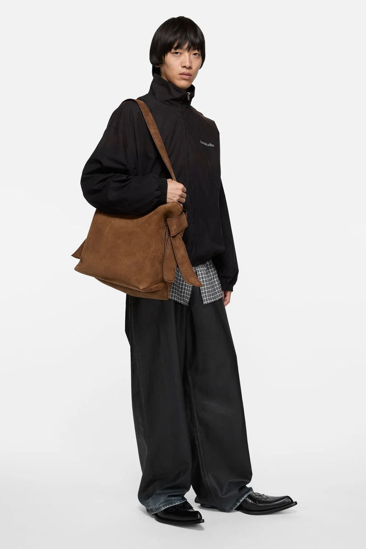 Musubi Suede Midi Bag Cognac Brown