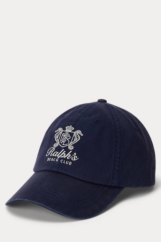 Ralph’s Beach Club Twill Ball Cap Newport Navy