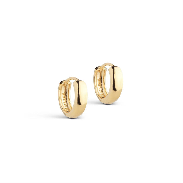 Classic Wide Hoops 15 mm Gold