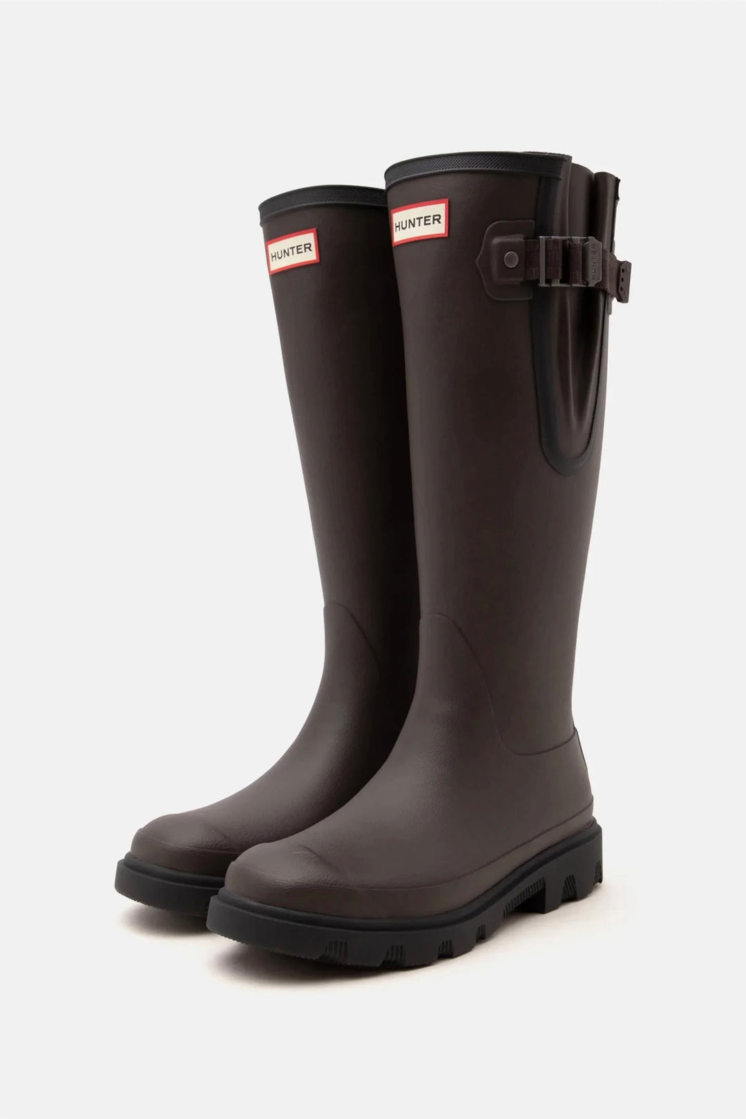 HUNTER Field Downpour Adjustable Tall Boot Chocolate Brown - Dale