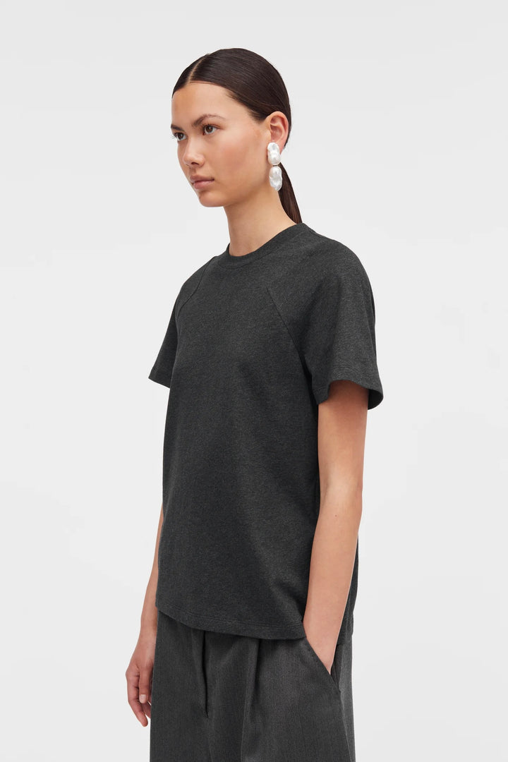 Laia Monogram Cotton Jersey Dark Grey
