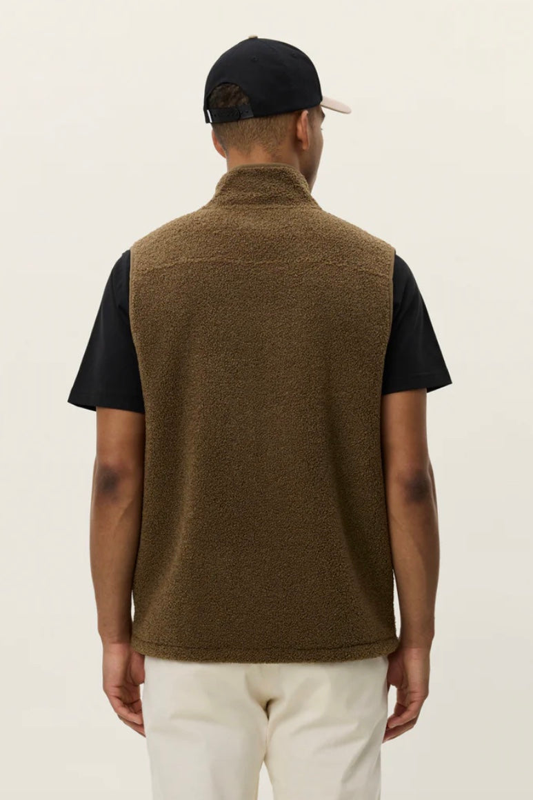 LES DEUX Creed Teddy Vest Teak - Dale