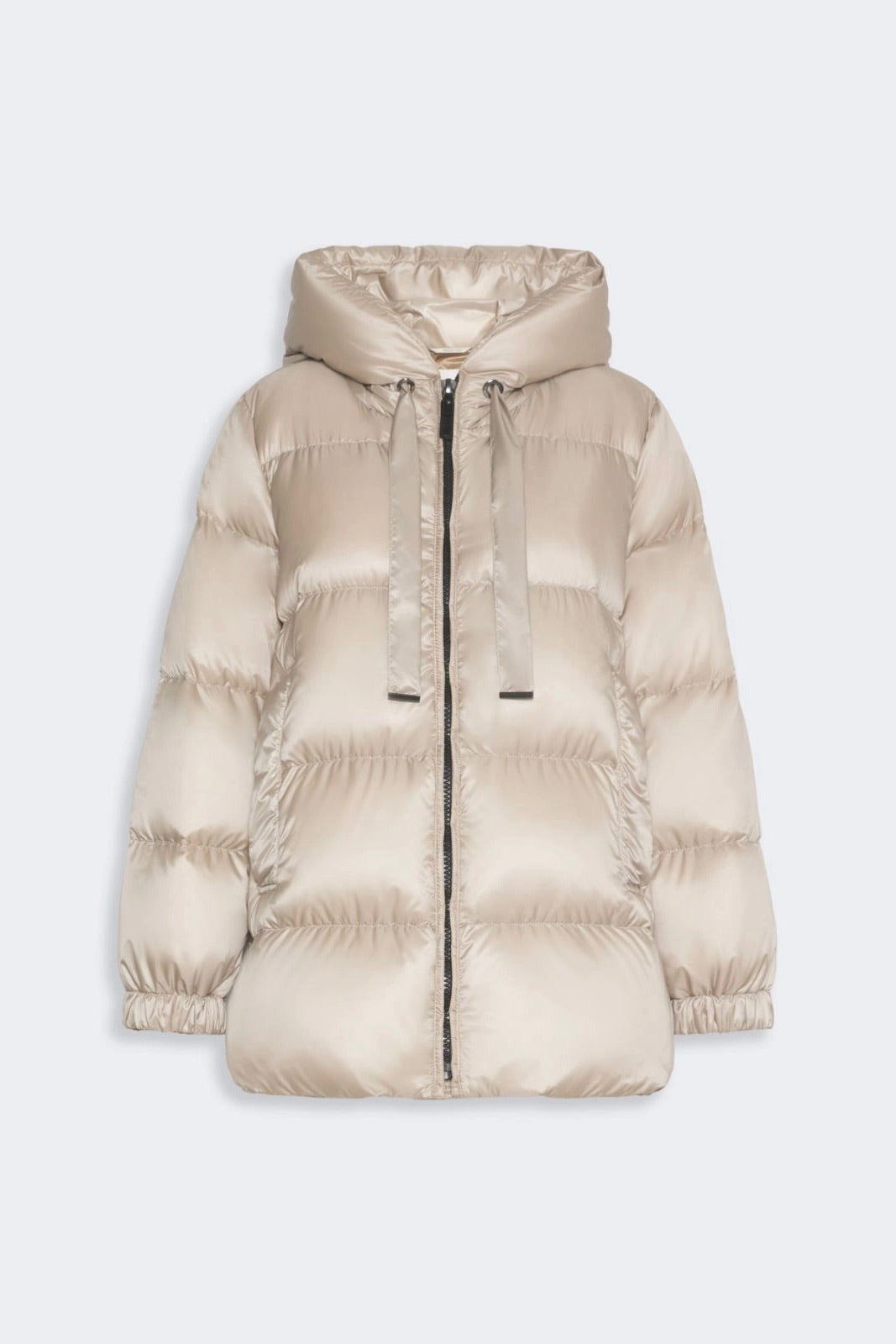 Roomy Water-repellent Puffer Jacket Natural