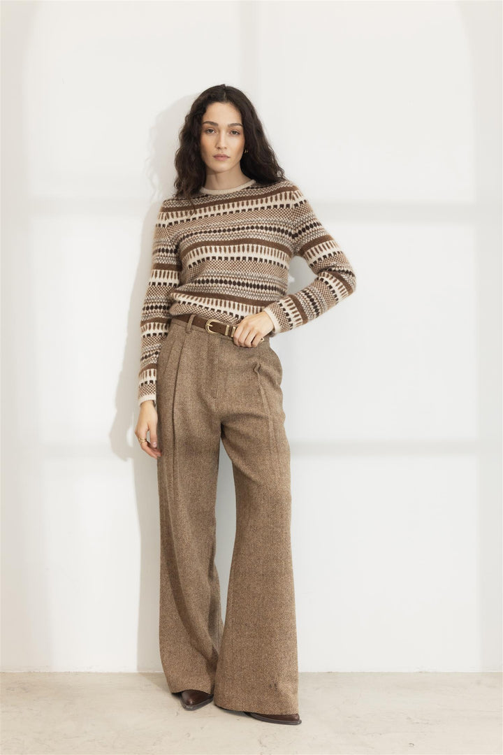 Aubrey Belt Brown Gold