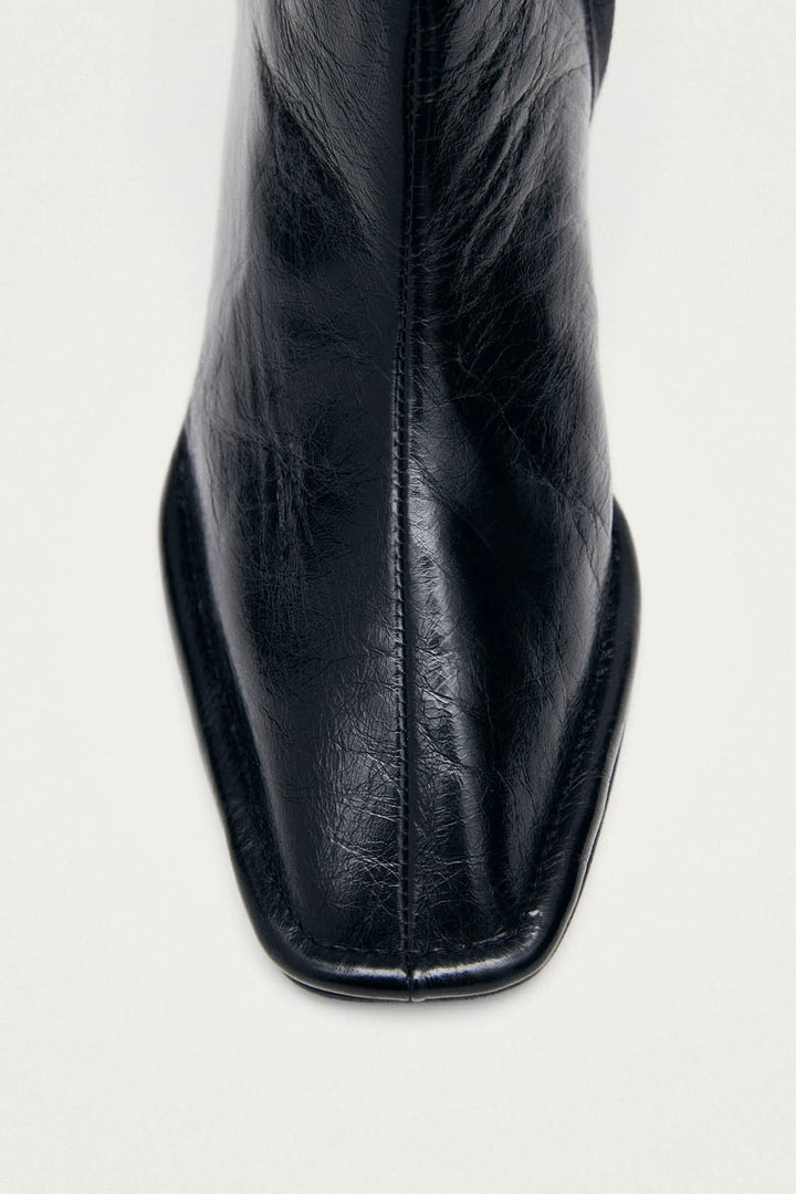 Berlin Rift Black Leather Boots