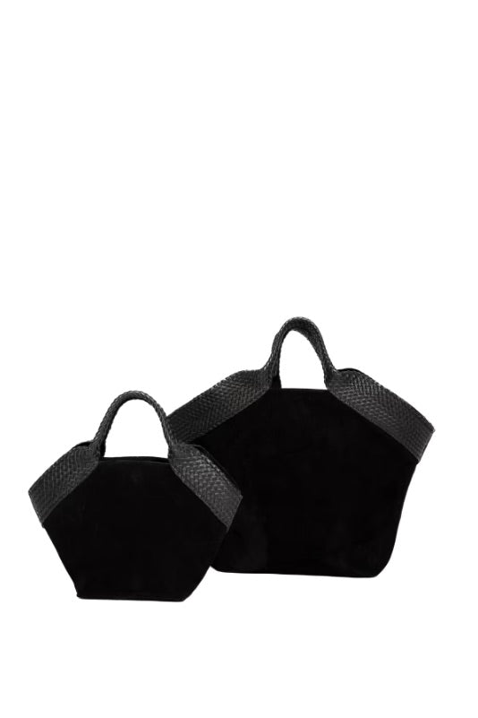 Aura Bag Small Black Suede