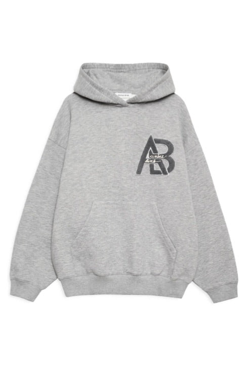 Jaci Hoodie Letterman Medium Heather Grey