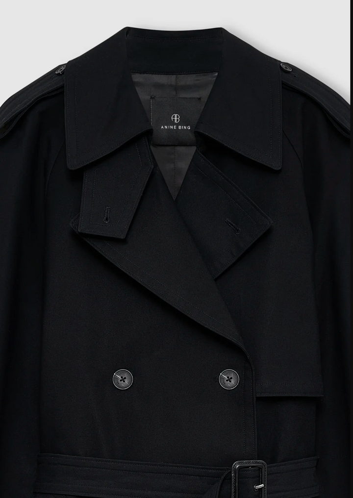 Pascale Maxi Trench Black