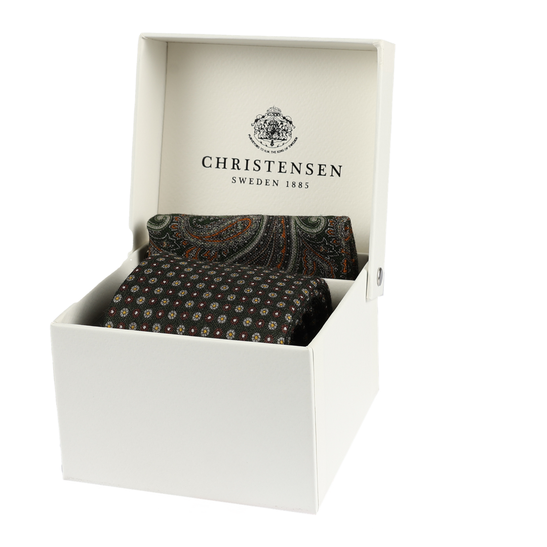 Tie & Pocket Square Box Set Green