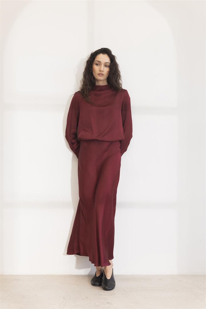 Lune Skirt Deep Plum