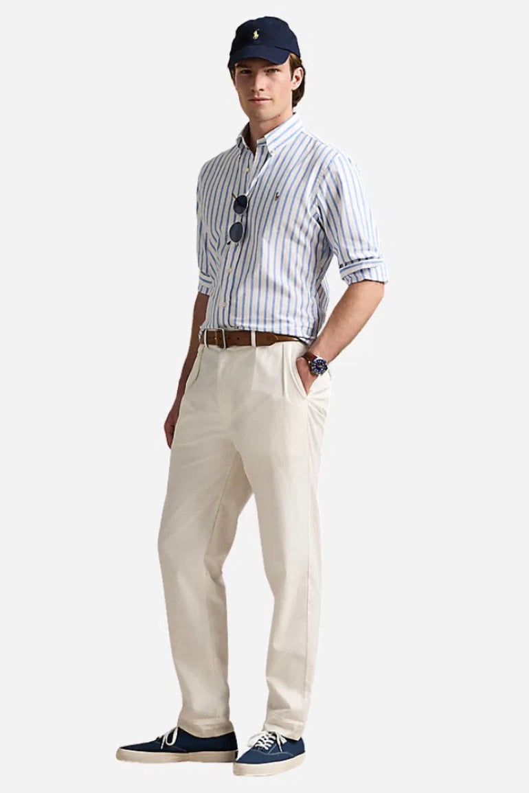 Custom Fit Oxford Shirt Blue/White