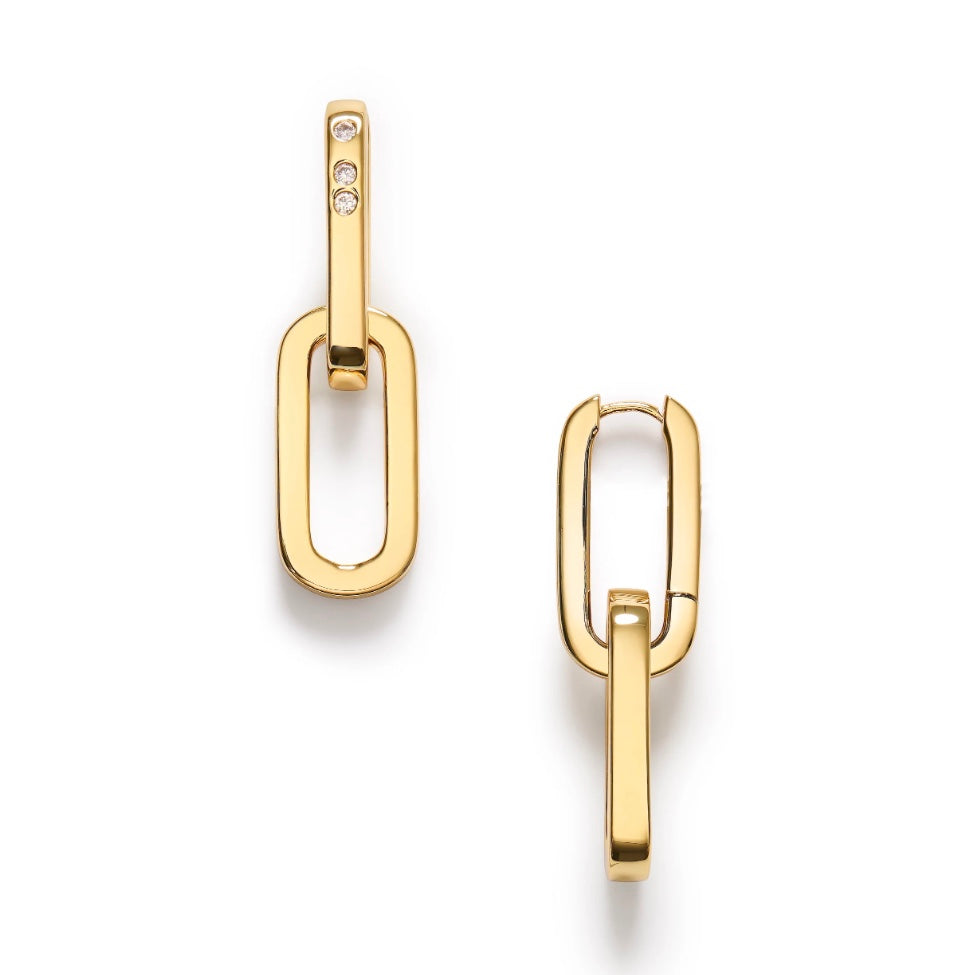 ANNI LU Golden Link Earrings Gold - Dale