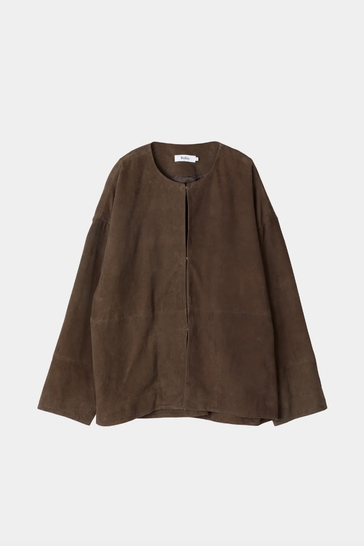 Vana Suede Jacket Pebble Brown