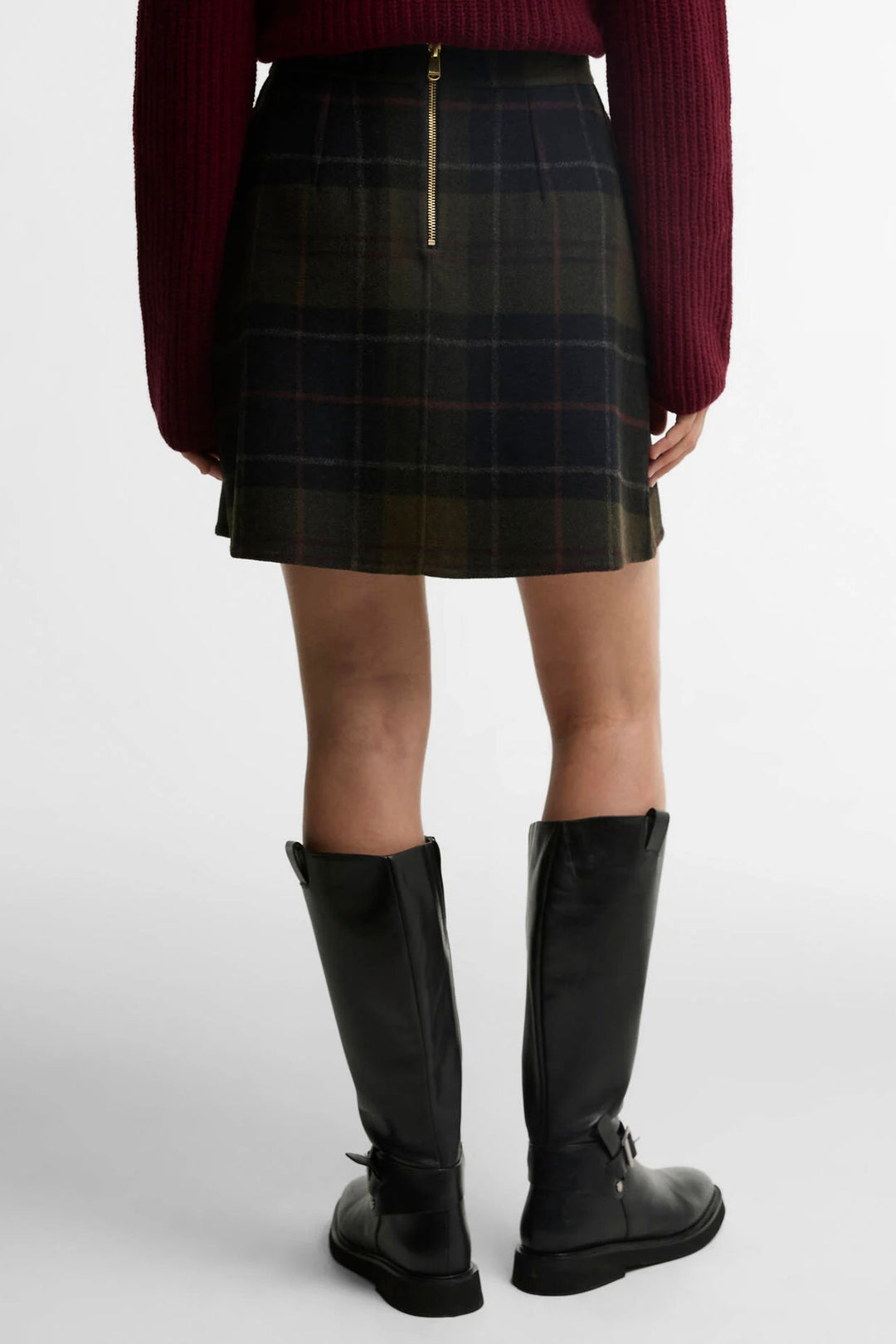 Barbour Marlow Mini Tartan Skirt Shadow Classic