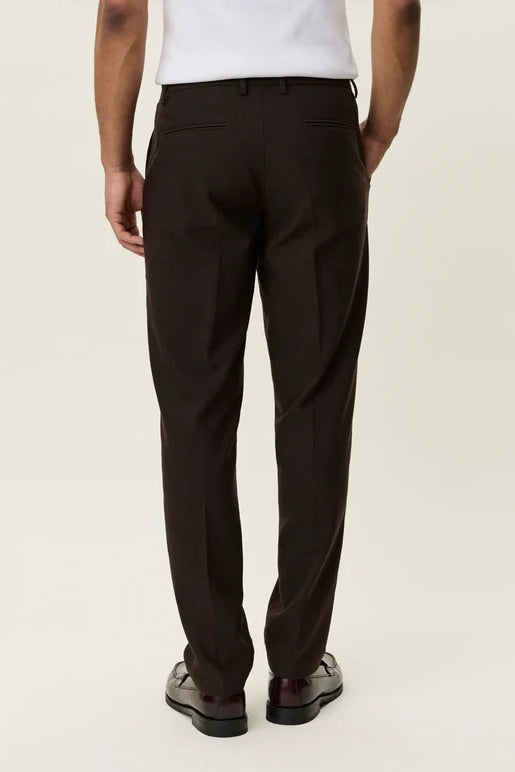 Brushed Twill Reg Suit Pants Mole Brown
