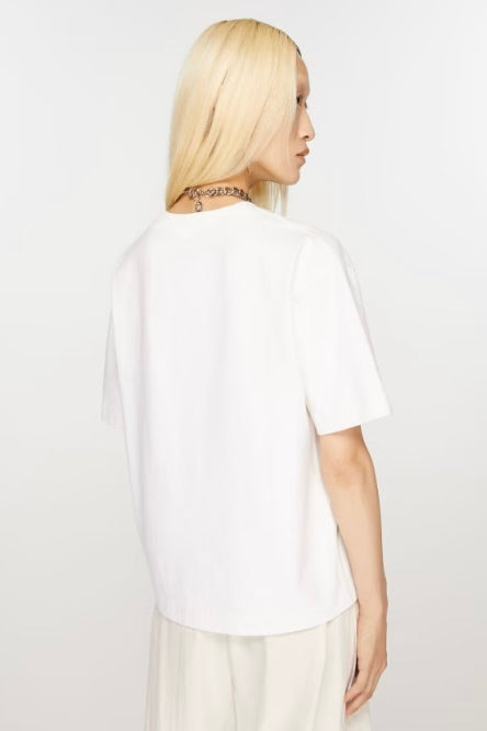 T-Shirt Stamp Logo Relaxed Fit Optic White