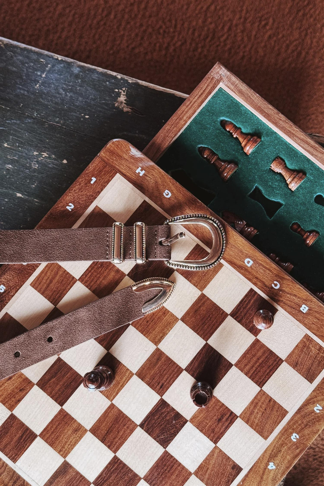 Aubrey Belt Brown Gold