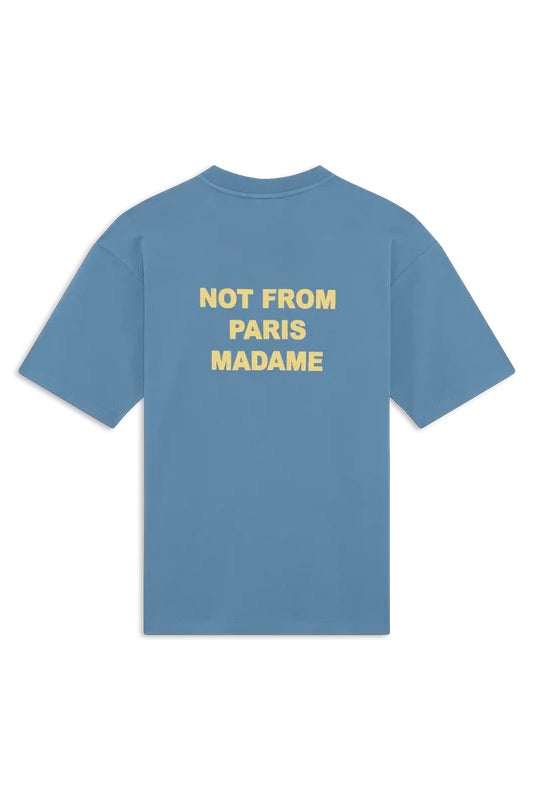 DRÔLE DE MONSIEUR Le T-shirt Slogan Atlantic Blue - Dale