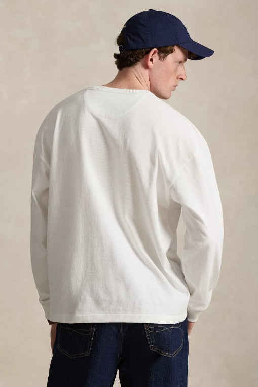 Relaxed Fit Jersey Long-Sleeve T-Shirt White