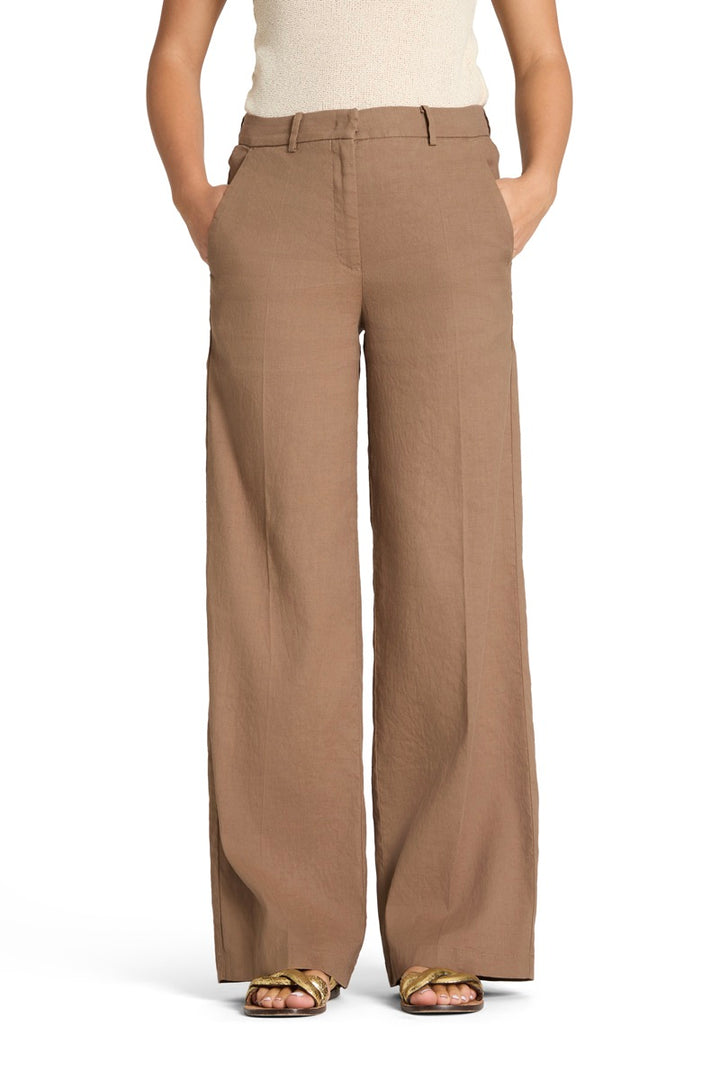 CAMBIO Mira Linen Pant Arabica - Dale