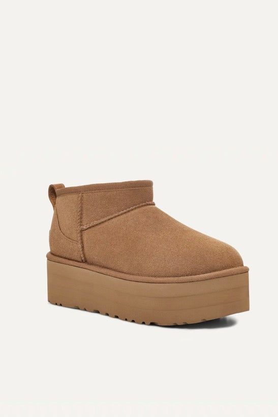 UGG W Classic Ultra Mini Platform Chestnut - Dale