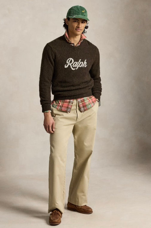 The Ralph Logo Jumper Brown Combo