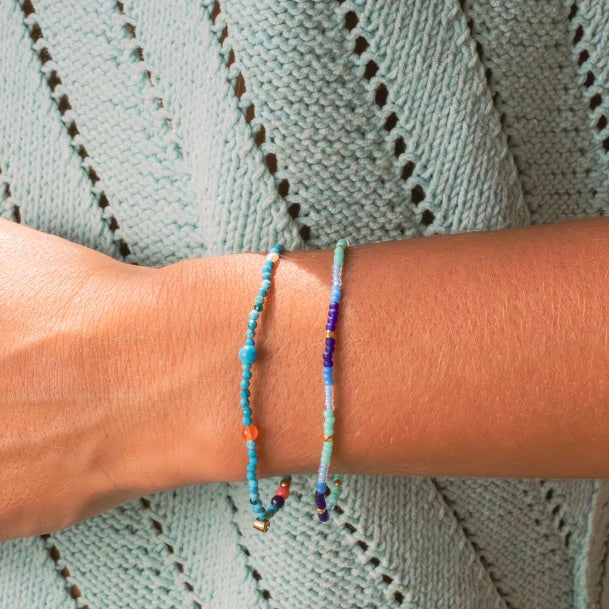 Tie Dye Bracelet Pacific Blue