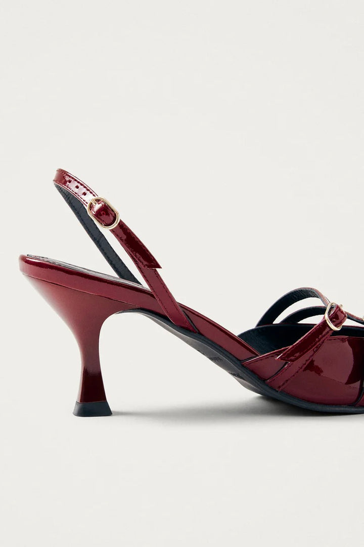 Joelle Onix Burgundy Leather Pumps