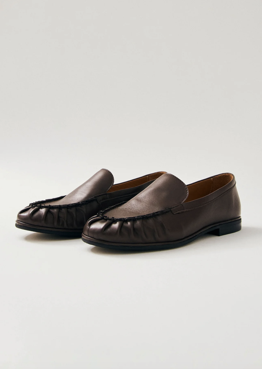 Marty Brown Leather Loafers