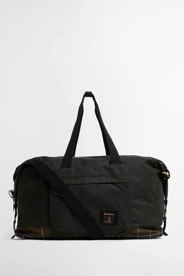 Barbour Field Waxed Holdall Bag Sage/Classic
