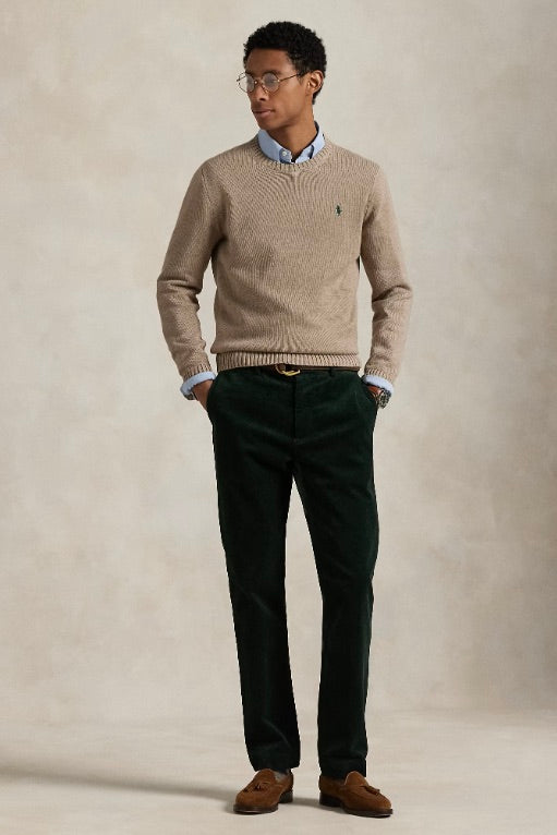 POLO RALPH LAUREN Cotton Crewneck Jumper Bronze Melange - Dale