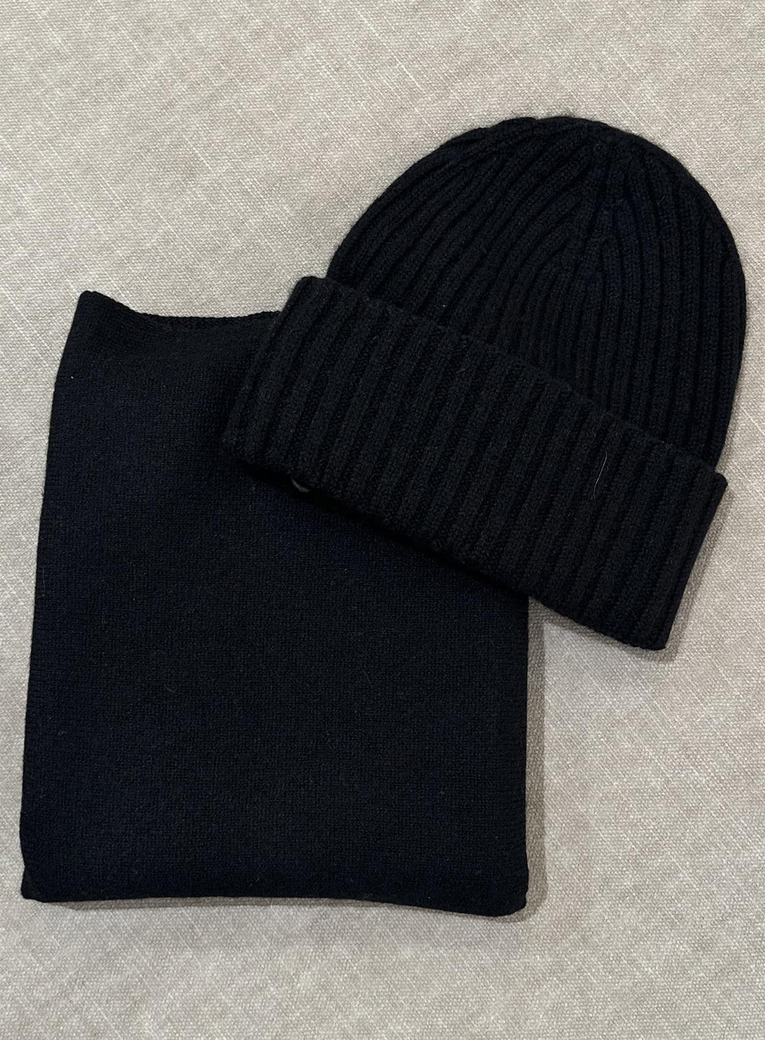 Cashmere Beanie Black